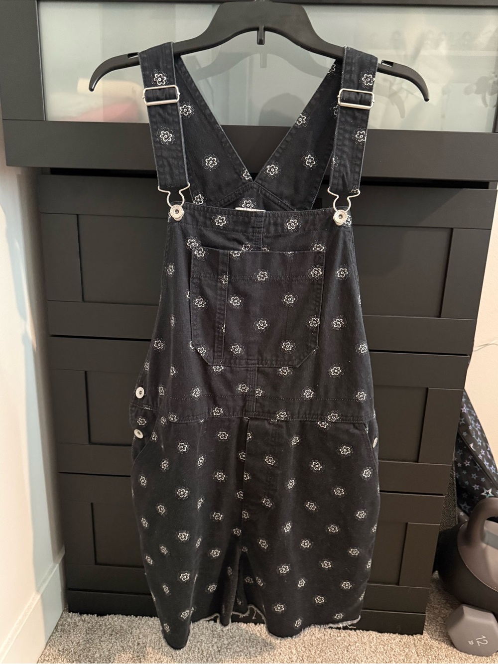 Brixton Overalls black with flowers